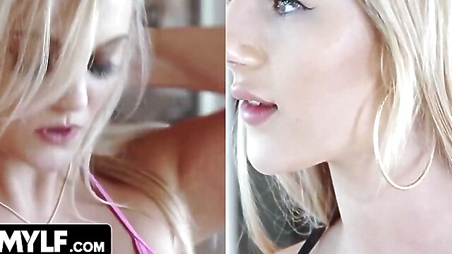 Blondes lucky guy, two milf and lucky guy, horny sexy babe, guys sucking big dicks, horny babe big tittys