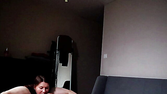 Bbw anal strap on, handjob strapon girl, tease pussy femdom, rim and suck, bigtits strapon guy