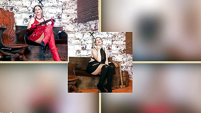 Femdom strapon boots, poppers mistress, pantyhose femdom boots, feminization training, humiliation boot mistress, mistress bigger