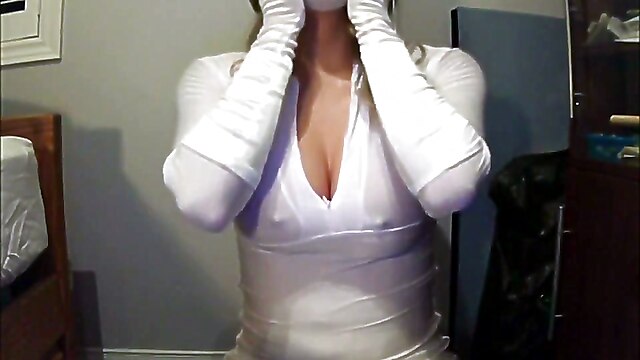 Blonde self bondage, i feel myself blonde, bondage muffs girl, bondage white, bondage mask, self bondage masturbating