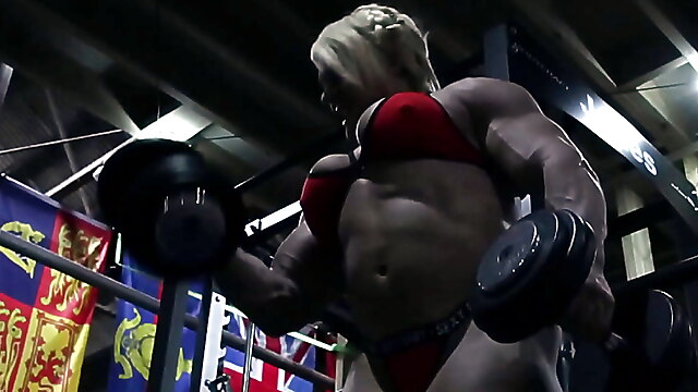 Giant funbag, fbb biceps, bodybuilder me, tits video, fbb topless, beefy women