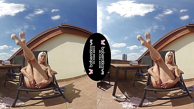 Ass babe blonde outdoor solo, toys lena love, solo balcony, big butts vr, vr masturbation