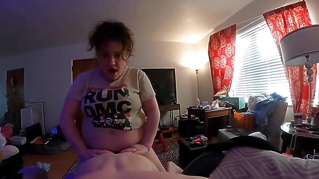 Bbw anal quickie, strapòn, milf strapon guy, muff pegging strapon, bbw pegging
