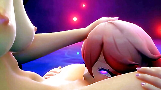 Anime hentai licking, japanese anime masturbate, anime couple, genshin yae, 3d hentai genshin